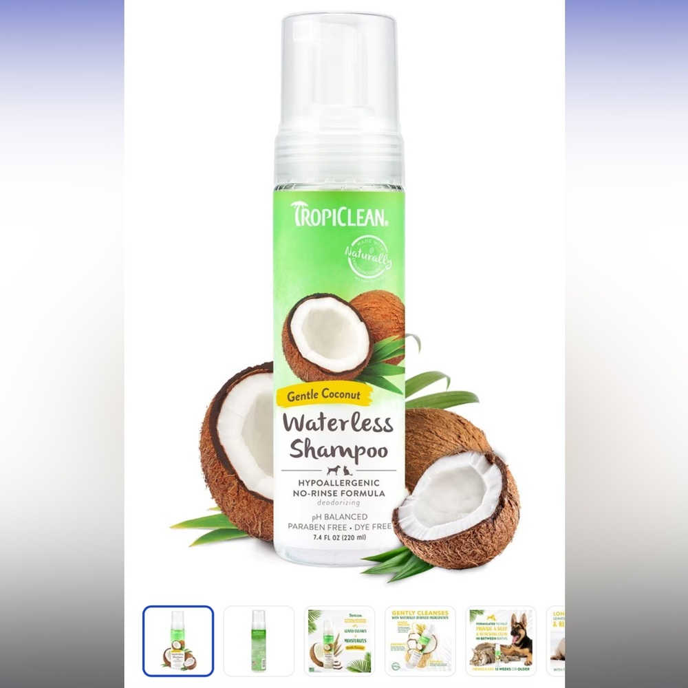 TropiClean hypoallergenic dog shampoo